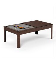 Billard américain convertible 226 x 126 x 80 cm - Ambiance Chêne