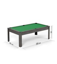 Billard américain convertible 206 x 116 x 80 cm - Harmony Gris