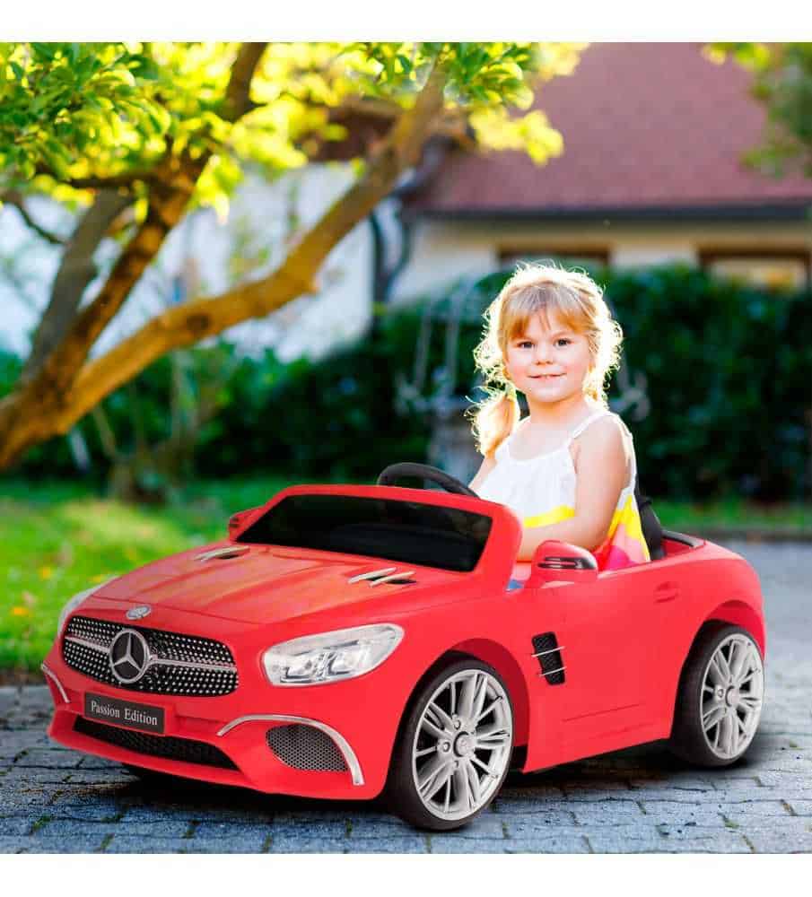 Voiture électrique pour filles et garçons Mercedes SL avec batterie