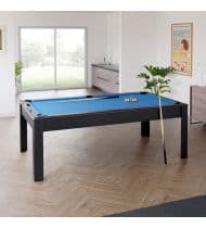 Billard américain convertible 226 x 126 x 80 cm - Ambiance Noir