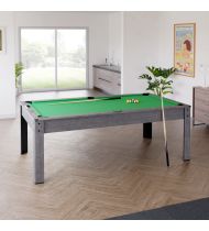 Billard américain convertible 226 x 126 x 80 cm - Ambiance Gris