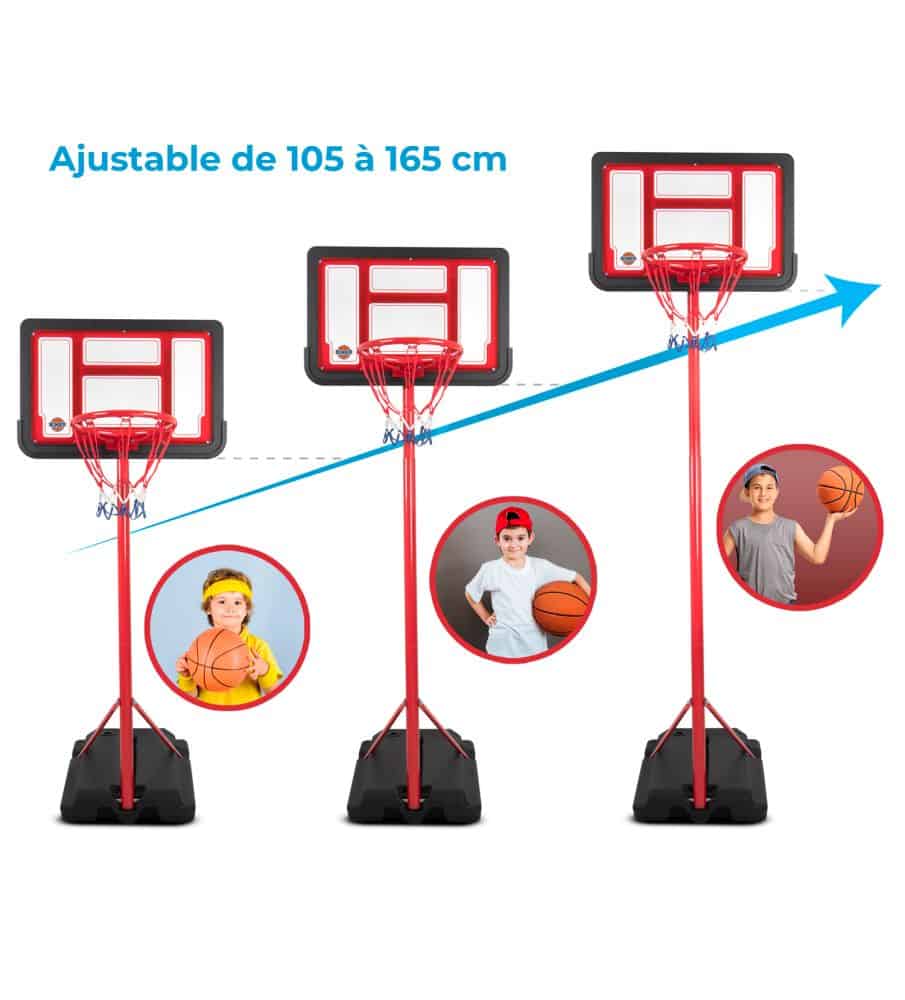 Panier de basket pour enfants Hauteur réglable pour enfants
