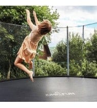 Trampoline de jardin ø 305 cm- 10FT- Filet intérieur, Matelas de protection et Echelle