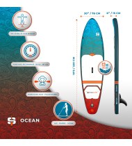 Pack Stand Up Paddle Ocean 10'6 - Simple Paddle