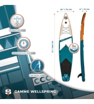 Pack Stand Up Paddle gonflable Race 12' - Simple Paddle