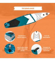 Pack Stand Up Paddle gonflable Race 12' - Simple Paddle