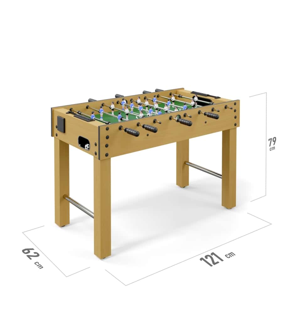 Table de baby-foot en bois EASY 121 x 61 cm