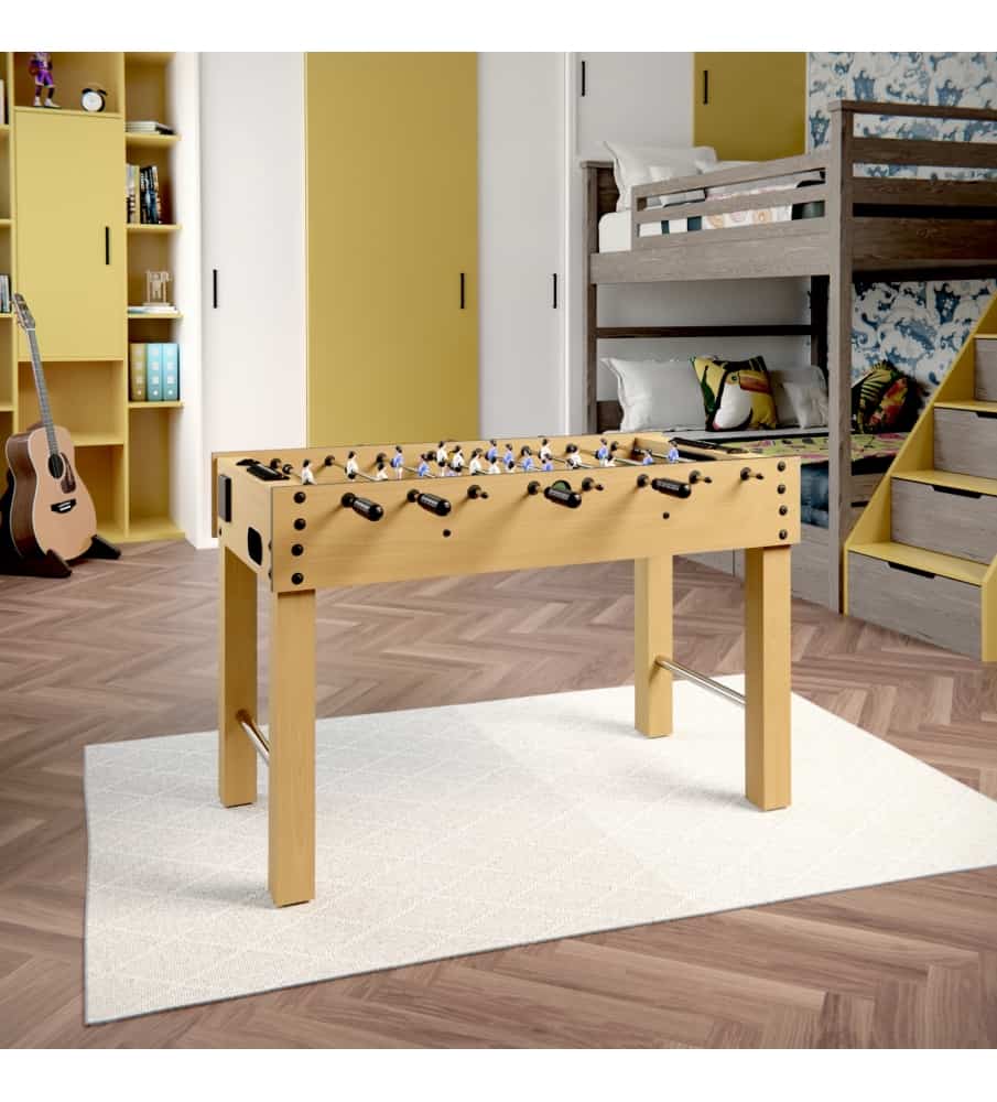 Table de baby-foot en bois EASY 121 x 61 cm