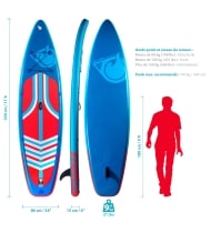 Pack Stand Up Paddle gonflable Tourer 11'6 - ADRN