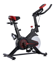 Vélo d'appartement spinning - O’Fitness - Compteur 5 fonctions - Roue d'intertie : 6 Kg