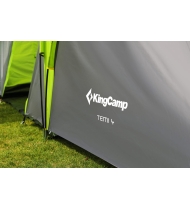 Tente de camping familiale 4 places - Kingcamp - Modèle Temi - Dimensions : 500 x 220 x 200 cm