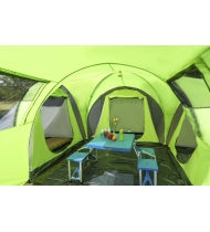 Tente de camping familiale 8 places - Kingcamp - Modèle Torino - Dimensions : 600 x 570 x 203 cm