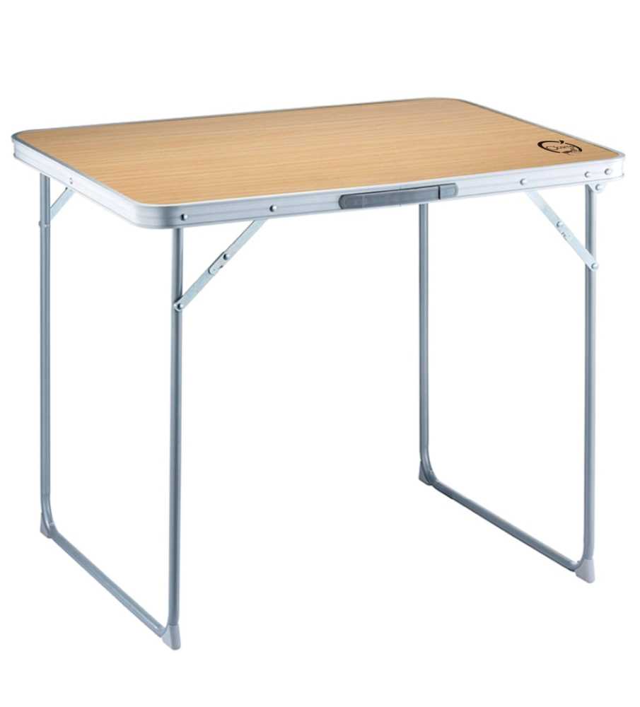 Table de camping pliable 4 places - O'Camp - Forme valise - Dimensions : 80 x 60 x 70 cm