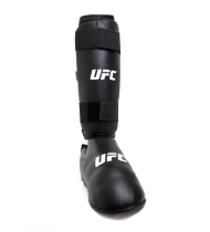 Protège tibia et pieds - UFC - Maintien optimal - Couleur : Noir