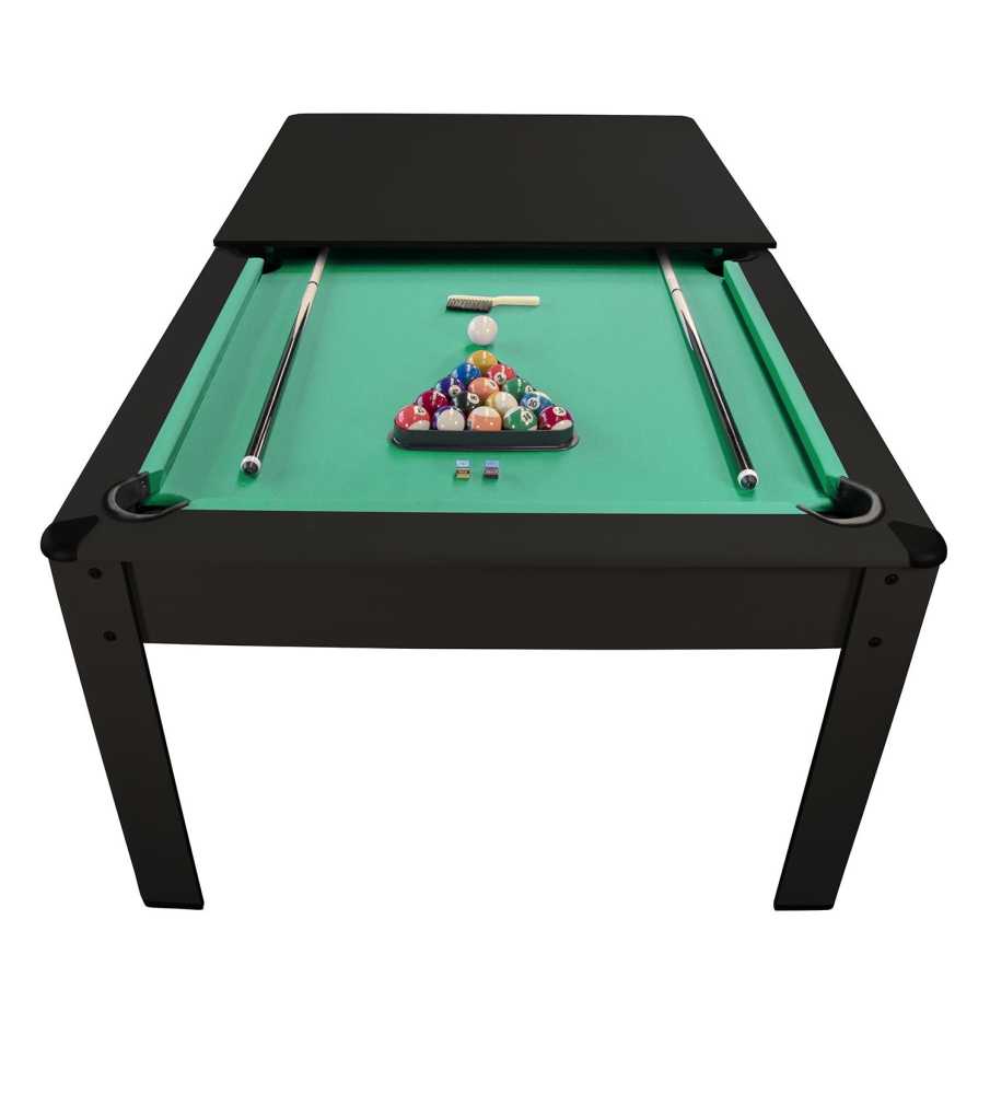 Billard américain convertible 206 x 116 x 80 cm - Harmony Noir