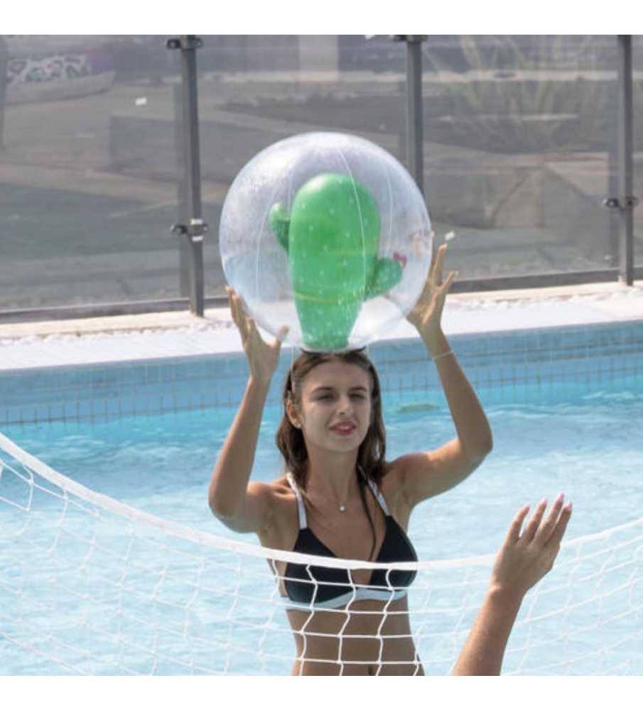 Ballon gonflable piscine ø41 cm - Cactus