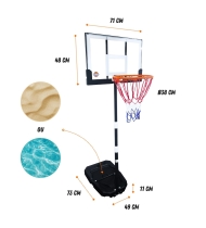 Panier de basket 1.00m a 2.10m - Brooklyn