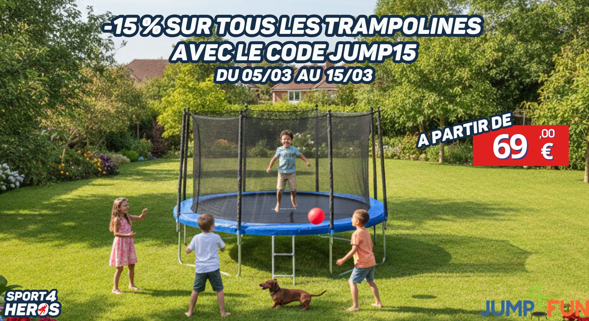 Trampoline de jardin